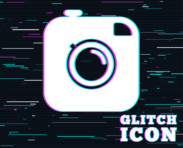 潮人摄影相机标志图标。复古相机。图片下载