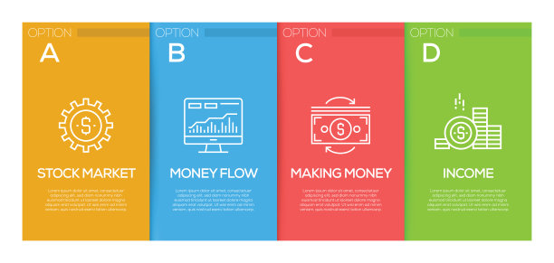 财务信息图设计模板图片下载