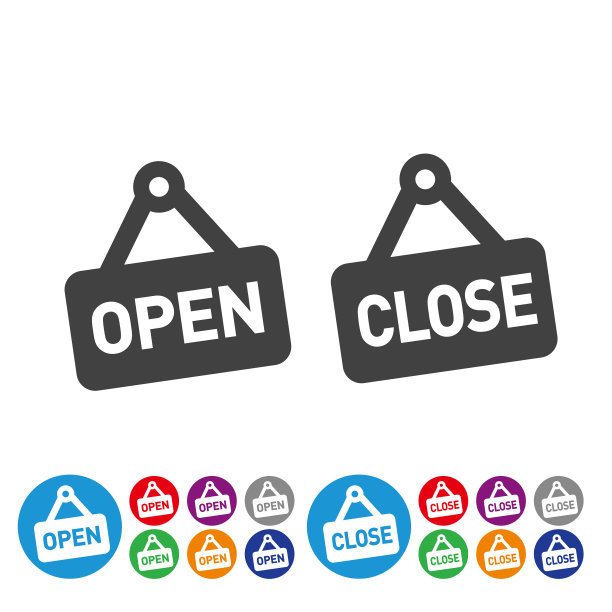 打开和关闭图标-图形图标系列图片下载