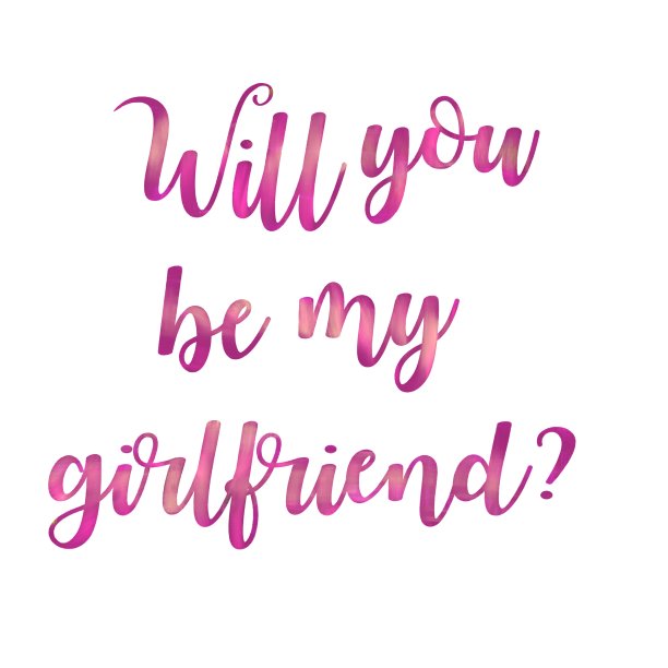 你会不会是我的女朋友孤立在白色的背景上图片下载