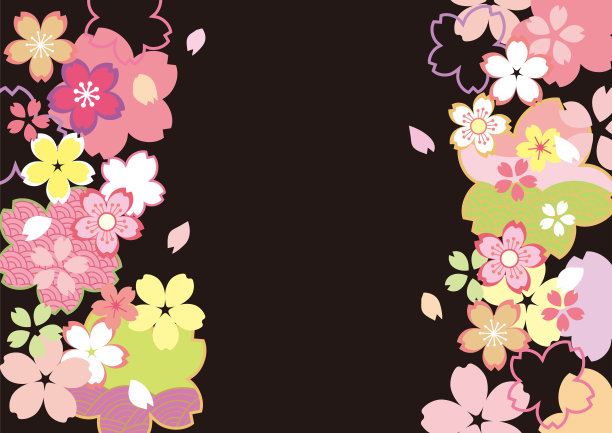 樱花矢量图素材ID：305340108