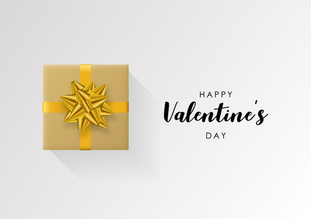 彩带包装的礼盒。2018节日矢量插图。平的装饰。素材图片