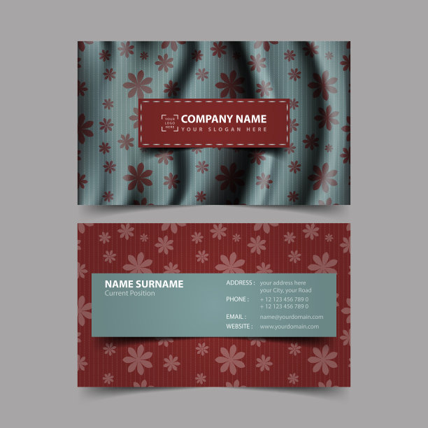 名片设计模板。图片下载