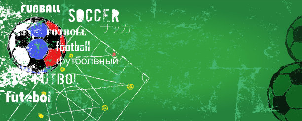 足球/足球设计模板横幅或背景图片下载