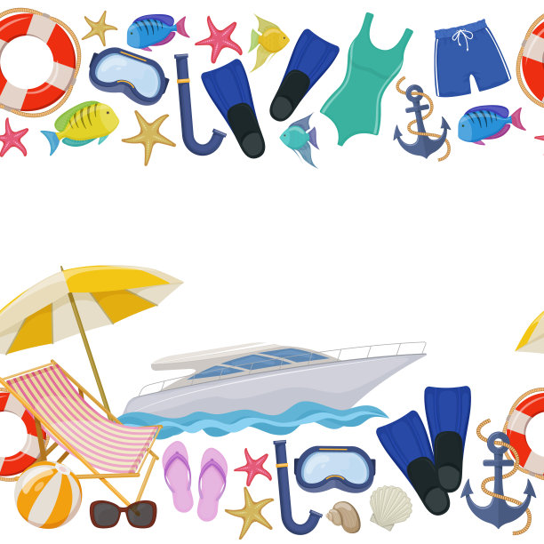 海滩暑假图片下载