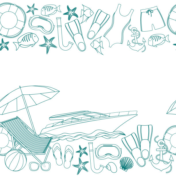 海滩暑假图片下载