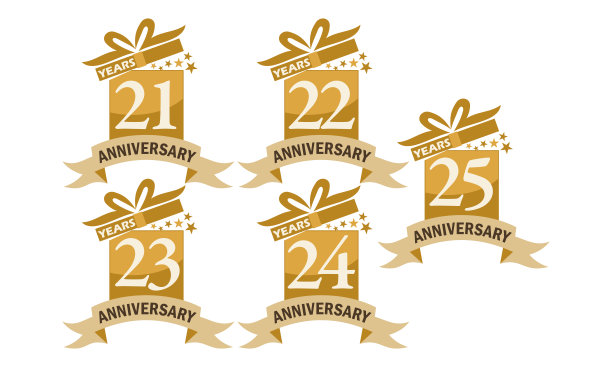 年礼盒丝带周年纪念套装图片下载