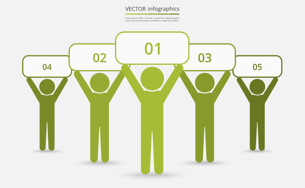 一组人的矢量图。图片下载