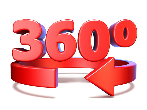 360度视角水平箭头3D图片下载