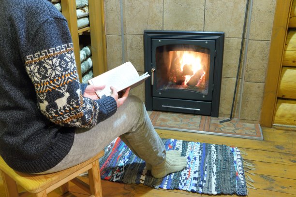 一个女人在读一本书。图片下载