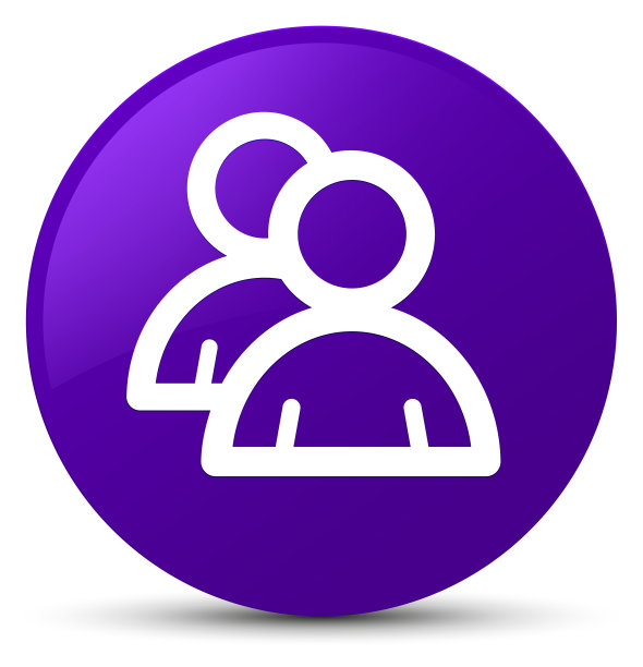 组图标紫色圆形按钮图片下载