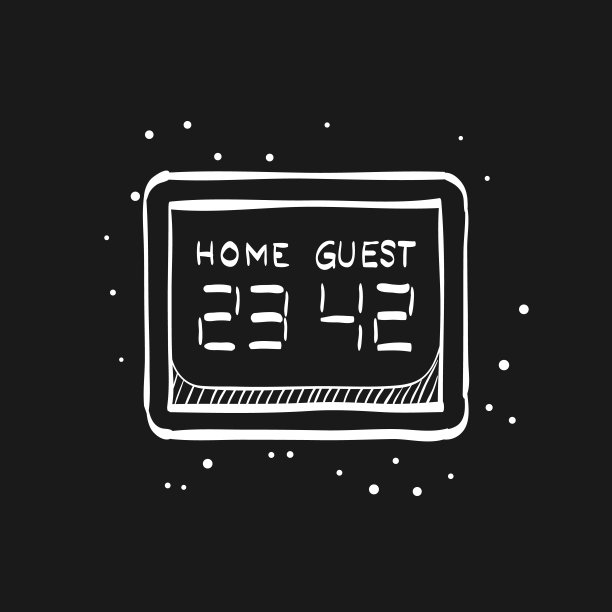 草图图标在黑色-分数板图片下载