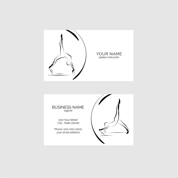 普拉提的名片图片下载