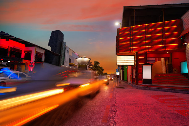 坎昆日落大道库库尔坎墨西哥图片下载