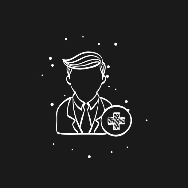 草图图标在黑色-添加团队成员图片下载