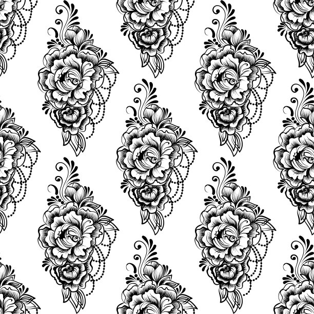 蕾丝优雅复古图案图片下载