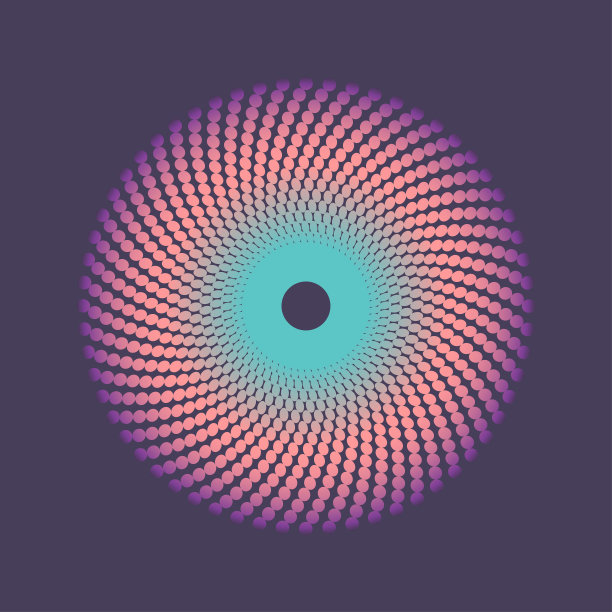 彩色半调圆。图片下载