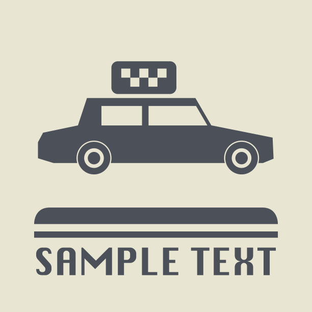 出租车或出租车的图标或标志图片下载