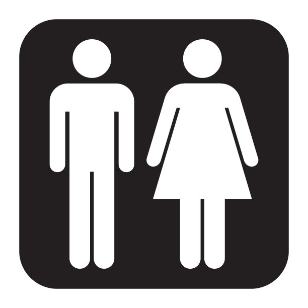 向量厕所的迹象图片下载