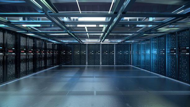 服务器室或服务器计算机。3 d渲染。图片下载