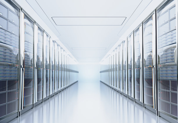 服务器室或服务器计算机。3 d渲染。图片下载