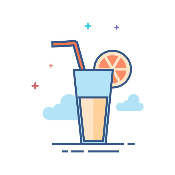 单色图标-鸡尾酒饮料图片下载