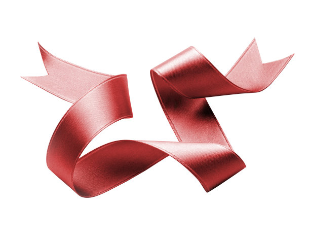 红丝带隔离图片下载