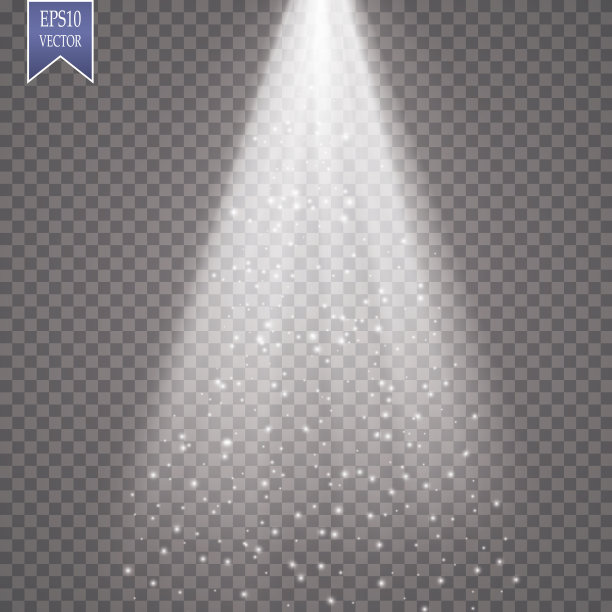 向量的聚光灯下。光的效果图片下载