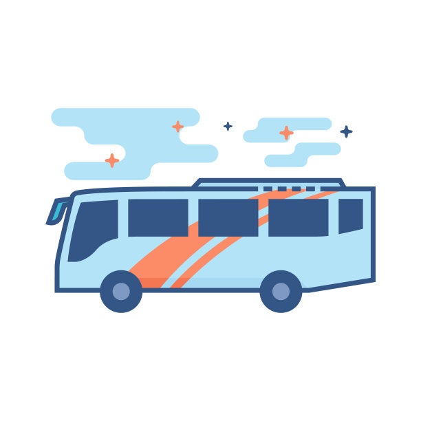 平面颜色图标-总线图片下载