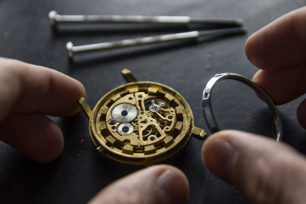 机械表安装零件的过程，手表的修理图片下载