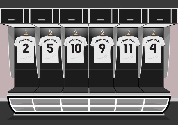 足球更衣室，团队足球运动图片下载