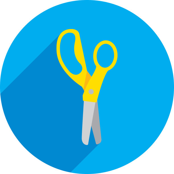 安全剪子平面图标图片下载