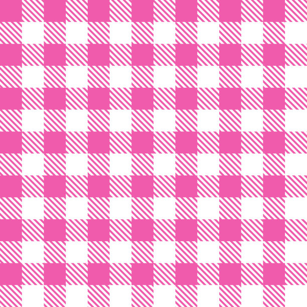 粉红色方格布织物图案图片下载