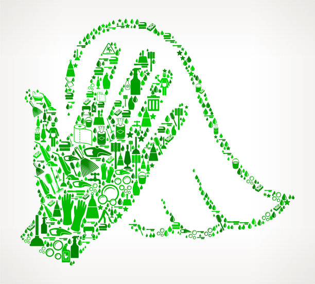 除尘清洗背景图案图片下载