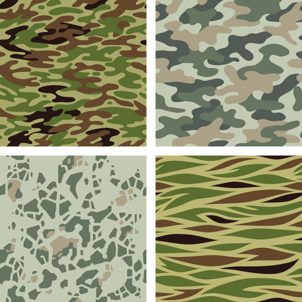 无缝迷彩图案(绿色)图片下载