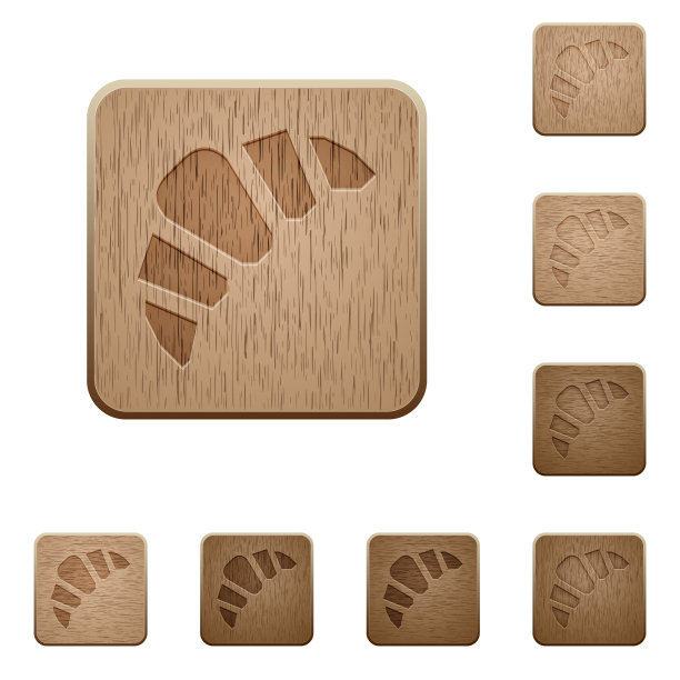 面包店木制按钮图片下载