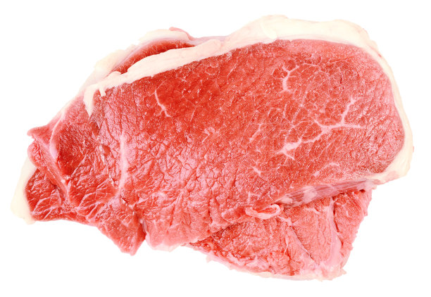 鲜肉隔离在白色图片下载