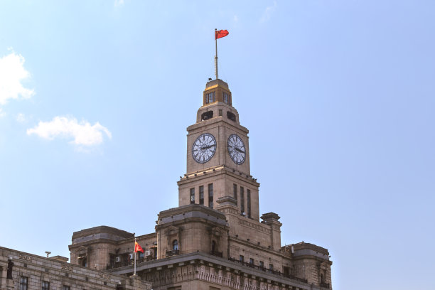 上海外滩的钟楼图片下载
