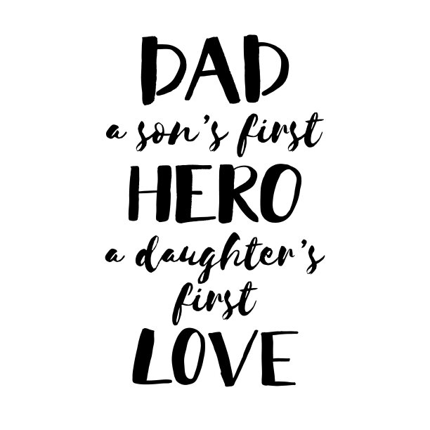 父亲节励志海报。手写的现代毛笔字母卡片给爸爸。父亲节照片覆盖。复古字体矢量设计元素。书法报价图片下载