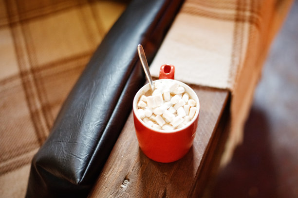 可可，棉花糖，加可可的杯子图片下载