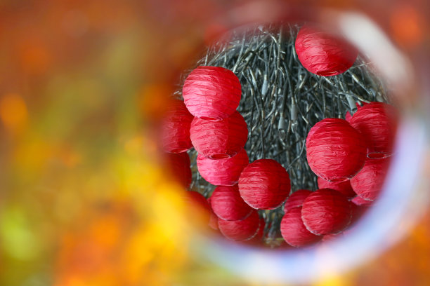 中国新年:节日红灯笼素材图片