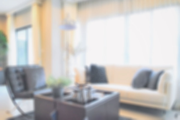 现代古典风格的散焦客厅图片下载