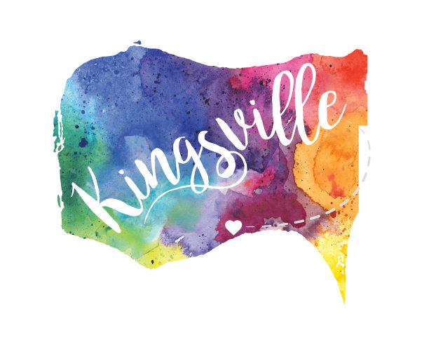 Kingsville，安大略省加拿大水彩地图-栅格插图图片下载