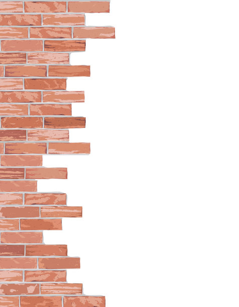 被摧毁的砖墙图片下载