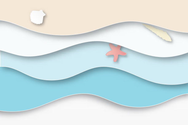 3D抽象背景与剪纸形状图片下载