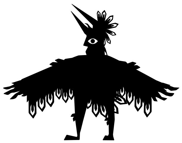 翼人轮廓图片下载