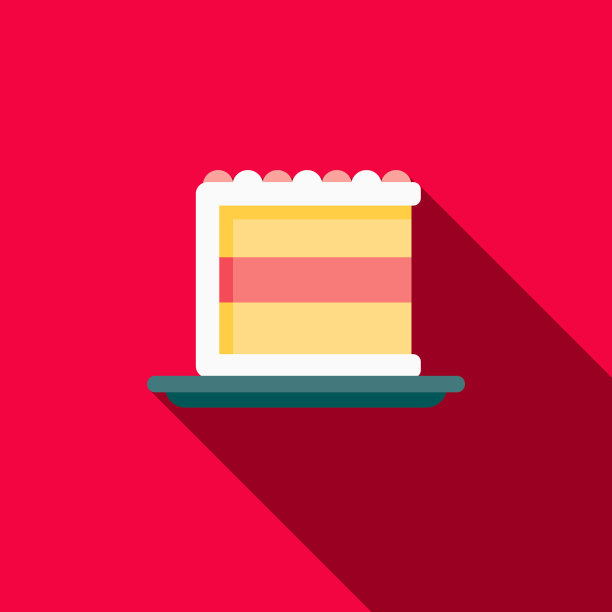 蛋糕平面设计咖啡和茶图标图片下载