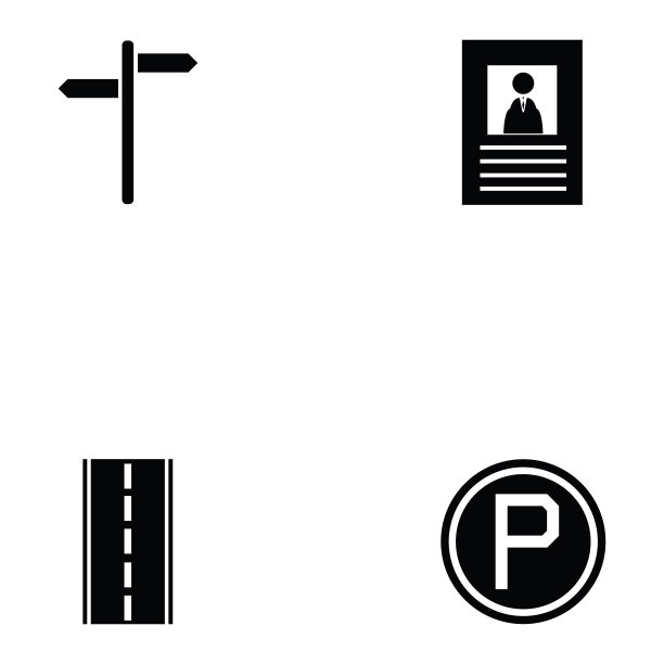 驾驶学校图标集图片下载