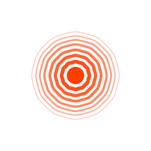 疼痛徽章像透明的同心圆图片下载