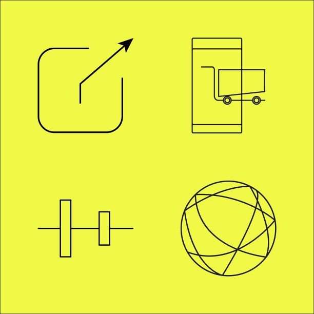 基本线性图标集图片下载